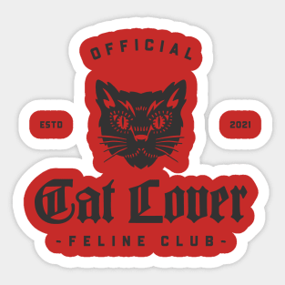 cat lover Sticker